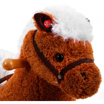 Karino konik na biegunach dla dzieci + Interaktywne efekty + Fotelik z oparciem